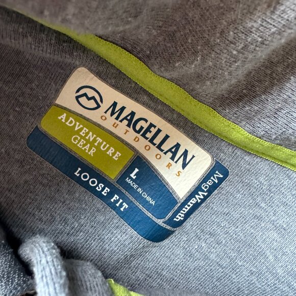 Magellan Outdoors Grey 1/4 Zip Pullover Sweater | Men’s Large | Outdoor Gear - Picture 3 of 5